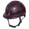 Kask Fair Play z szerokim daszkiem QUANTINUM W-V SPOTLIGHT SHINY  SILVER jagodowy